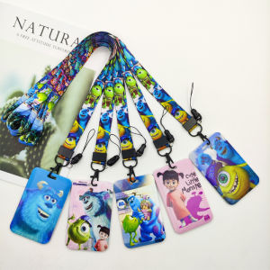 Disney Monsters University Lanyard ID Badge Holder Neck Strap Cartoon  Subway Door Card Holders  Students Campus Credential Case