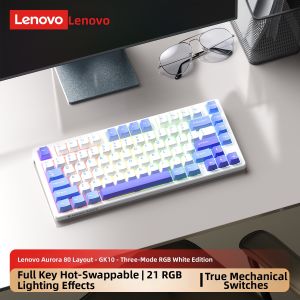Lenovo | Wireless Triple-Mode Gaming Mechanical Keyboard 80 Keys Blue Switches