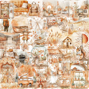 Bộ 50 Miếng Dán Hình Hoạt Hình Màu Nước Dùng Cho Laptop Điện Thoại Vali Bình Nước Xe Đạp Ô Tô - Chất Liệu PET Chống Thấm Nước Phong Cách Trang Trí