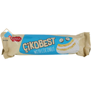 KARSA Coconut Flavored Coated Cotton Candy Heart Cake 56g Strawberry Flavor Chocolate Flavor Snacks Turkish Production