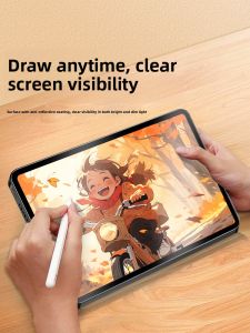 Wolf Moon Tempered Glass Screen Protector for iPad Series Frosted Paper like Magnetic Absorption Easy to Remove Compatible with iPad Air 5/4 pro 11 And More