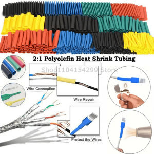 127/165/328/560/650/800pcs Heat Shrink Sleeving Set Thermoresistant Tube Shrink Wrapping Wire Cable Polyolefin Wrap Tubing