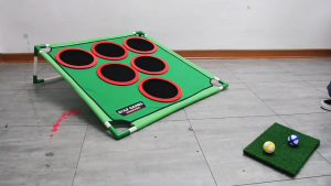 Kids Golf Games Set Golf Putting Practice Mat 3 Types Golf Chipping Net with Club Kid Adults Multiple Modes Golf Practice
