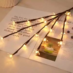 1PC 20LED Battery Box Cherry Blossom Tree Branch String Light Suitable for Bedroom Living Room and Home Decoration
