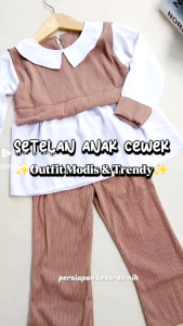 Setelan Anak Camela Crinkle kombinasi kenit Condru Usia 3-14 Tahun - Fashion Anak setelazn anak ter baru sangat anggun setelan anak bisa cod bayar di tempat set anak sangat anggun dan ilegan