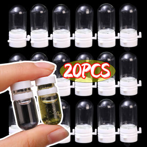 10Pcs Clear Leak-Proof Glass Bulb Shape Travel Bottle for Makeup Remover & Lotion Portable Dispenser with Flip-Top Essence Bottled Separately