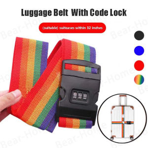【On Hand】Travel Adjustable Luggage Belt Strap With Password Lock/ luggage Strap