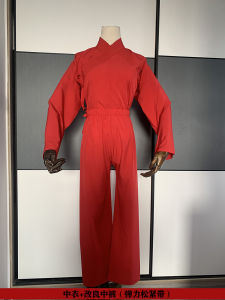 Pure Cotton Hanfu Sleepwear round Neck Robe Inner Wear Mens Shirt Undergarment Traditional Chinese Clothing Ethnic Fashion
