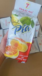 Bánh Pía Phúc An Số 7 - Đậu Xanh Sầu Riêng Trứng Muối - 280gr/4 cái/túi