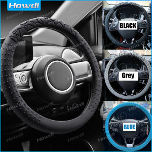 【Howdi Car Outlets】ที่หุ้มพวงมาลัยรถยนต์ซิลิโคนบางเป็นพิเศษ Sarung Setir รถฝาครอบล้อหุ้มที่จับอเนกประสงค์ไม่ลื่น