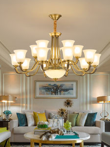 LAIDENG | American Retro Luxurious European Style Chandelier