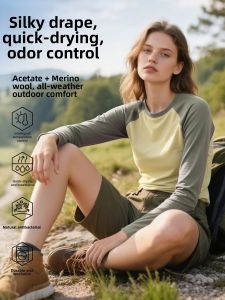 Breathable Warm Merino Wool Drying T-shirt
