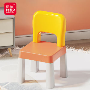 Feelo Building Blocks Desktop Standard Chair Childrens Learning Game Table Chair Stool for 1-3-6 Years Old Boys And Girls