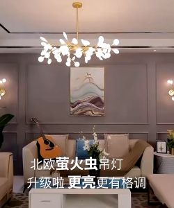 Gaya Modern Lampu Hias Gantung Desain Kunangkunang 18/30/45 kepala Antik Untuk Ruang Tamu / Kamar Tidur Termasuk bola G4 lampu cahaya hangat