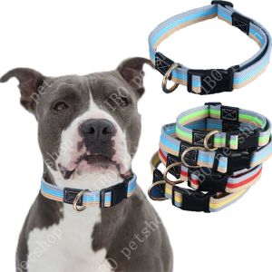 Dog Collar Adjustable Canvas Strong and Durable Pet  Collar   For Small And Large Dogs