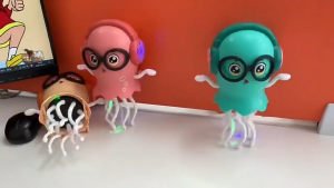 ของเล่นปลาหมึกเต้นระบำ  มีเสียง ไฟกระพริบ เต้นและเดินได้ ของขวัญวันเกิดสำหรับเด็ก