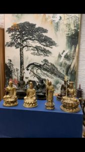 Tượng Phật Đồng Nhỏ - Phật A Di Đà - Phật Thích Ca Mâu Ni - Quan Âm Bồ Tát - Địa Tạng Vương Bồ Tát - Mục Kiền Liên Bồ Tát