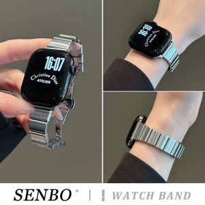 SENBO | New Elegant Bamboo Waist Shaped Metal Strap Summer Breathable Womens Watch Band