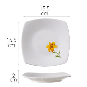 Creative Ceramic Square Plate For Home Bone Dish Fruit Dish Side Dish Living Room Dessert Dim Sum Dish Refreshments Snack Dish
