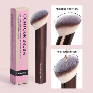 MAANGE | MAANGE Foundation Makeup Brushes Professional Angled Flat Sculpting Makeup Brush for Blending Liquid Cream Flawless Beauty Tools