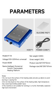 MECHANIC | MECHANIC HT-18 Smart Digital Heating Platform Thermostatic Control for Screen Removal Welding Circuit Repair Heating Application