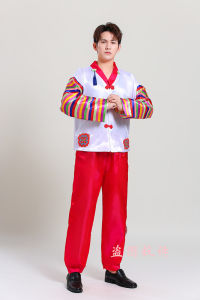 Korean Dance Costume Womens Court Wedding Daily Costume Korean Ethnic Stage Dress Men Ancient Costume Autumn
