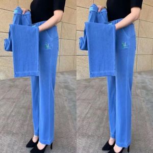 LUCKIN STORE Pant for Women Womens Pants Spring/Summer 2025 High Waist Straight Pants Thin Pants for Women Elasticated waist Trousers Plus Size Push Up Pants