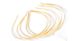 10 Pieces Of 3mm Thick Metal Hair Hoop Light Plate Rust-Proof Silver Handmade Hair