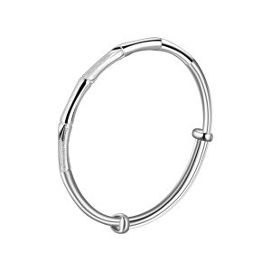 SOULSILVER | Solid Bamboo Joint Push Pull Bracelet