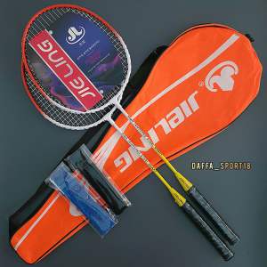 Raket Badminton Anak Siap Pakai 2 Raket 2 Grip 1 Tas Berkualitas