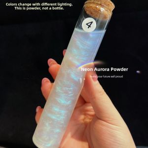 Maruko Hand-Made DIY Epoxy Flow Hemp Mermaid Aurora Powder Mica Powder Non-Sink Bottom Thin and Glittering Colored Glaze Pink Pearl Powder