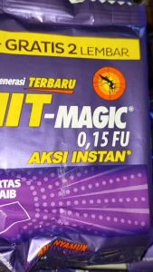 Hit Magic Bakar isi 12 Pc 1 Renceng Obat Nyamuk Bakar Hit Magic Kertas Ajaib obat anti nyamuk kertas bakar