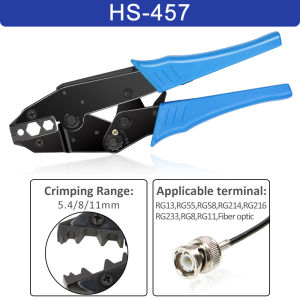 Coaxial Cable SMA/BNC RG58 59 62 1748 11 188 233 Crimping Pliers HS-05H/02H/02H1/02H2 Crimper Cutter Stripper Tools