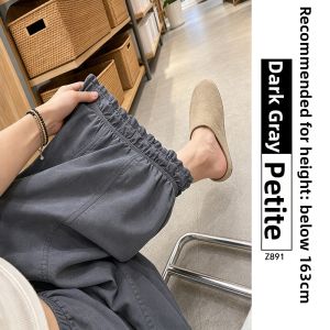 YAYANGREN | Floral Bun Lightweight Sun Protection Quick-Drying Culottes Wide Leg Pants