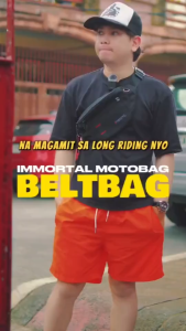 Immortal Belt Bag V2 Black for Men and Women (Waist Travel Bag) Heavy Duty