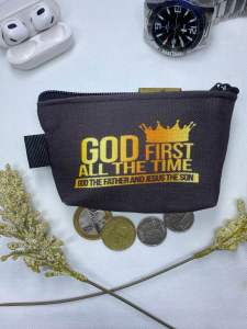 Wallet Coin Purse for MEN Bible Verse Print Designs for Gift Giveaways and Souvenirs by ZM Coinpurse