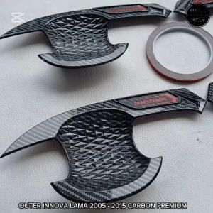 Outer Mangkok Pintu Mobil Innova Lama 2005 - 2015 Carbon Premium