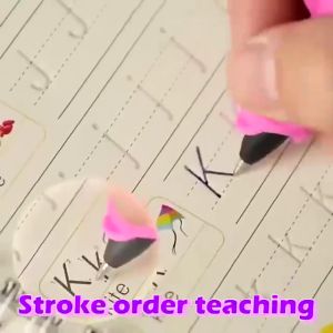 4 Books/Set Copybook Kids English Learning Calligraphy Magic Books With Pen Children Writing(Free 5 Refills + 1 Pen)