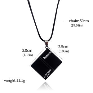 Anime Death Note Keychain Double L Black Notebook Pendant Key Chain Cospaly Accessories Keyring for Women Men Jewelry Gifts