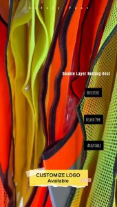 SAFETY VEST V NETTING SERIES WITH REFLECTIVE | SAFETY VEST | REFLECTIVE VEST | Velcro design size adjustable