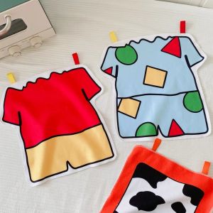 ผ้าเช็ดจาน ผ้าเช็ดมือ Shinchan ผ้าเช็ดมือชินจัง ลายเสื้อชินจัง น่ารัก สไตล์ญี่ปุ่น ซับน้ำ ห้องน้ำ ห้องครัว ของแต่งบ้าน