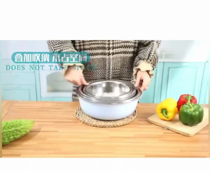 Baskom Stainless Steel 5in1 Paket Baskom Stell Bowl Warna Warni High Quality Multifungsi