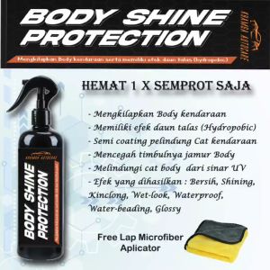 Proteksi Kilap Body oleh Khamsa Autocare: Mengkilapkan Body WAX Kendaraan & Efek Daun Talas (Hydropobic) Bonus Lap Microfiber