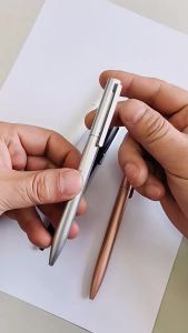 1 Chiếc Bút Bi Kim Loại Cao Cấp Thời Trang Viết Êm Văn Phòng Quà Tặng Doanh Nghiệp Chất Lượng Cao Cấp 0.5 Mm Điểm Viết