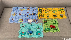 Puzzle Track Car Vehicle Toy Set Fun Race Educational Toy for Kids Christmas Gift for Children