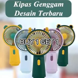 (Buy 1 Get 1) Kipas Angin Genggam Mini Portable USB Rechargeable