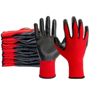 20PCS PU Coated Safety Work Gloves with Grip Breathable Seamless Knit Work Gloves for Men Women Handling Construction Assembly