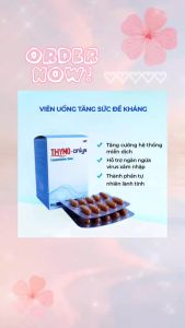 THYMO-Onlys 60 Viên – Tăng Đề Kháng Bổ Sung Vitamin C E Kẽm Hỗ Trợ Phục Hồi Sức Khỏe