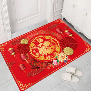 Rabbit Year Red Festive Door Mat