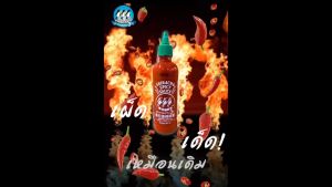 จับคู่ ซอสพริกศรีราชา ไม่ใส่วัตถุกันเสีย ไม่ใส่ผงชูรส Sriracha Spicy Sauce ตรานกเพนกวิน 3 ตัว